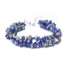 Wholesale Handworn Natural Crystal Agate Amethyst Double Bracelet Handmade Geometric Style