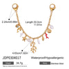 Wholesale Hanging Jewelry Stainless Steel Acrylic Pearl Shell Red Oil Dripping Coral Retro Minimalist Electroplating Style