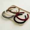 Wholesale Headband Mixed Material Solid Color Handmade Retro Simple For Women