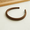 Wholesale Headband Mixed Material Solid Color Handmade Retro Simple For Women