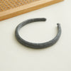 Wholesale Headband Mixed Material Solid Color Handmade Retro Simple For Women
