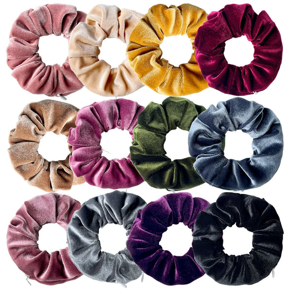 Wholesale Headband Velvet Solid Color Simple Retro Handmade Round Shape