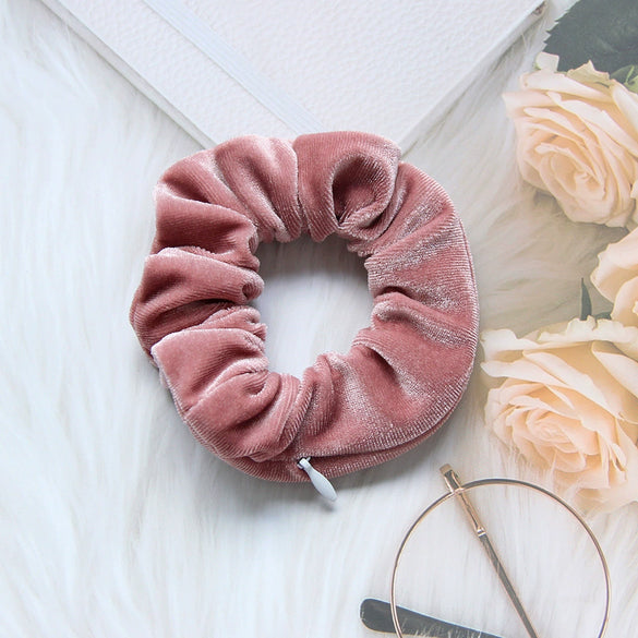 Wholesale Headband Velvet Solid Color Simple Retro Handmade Round Shape