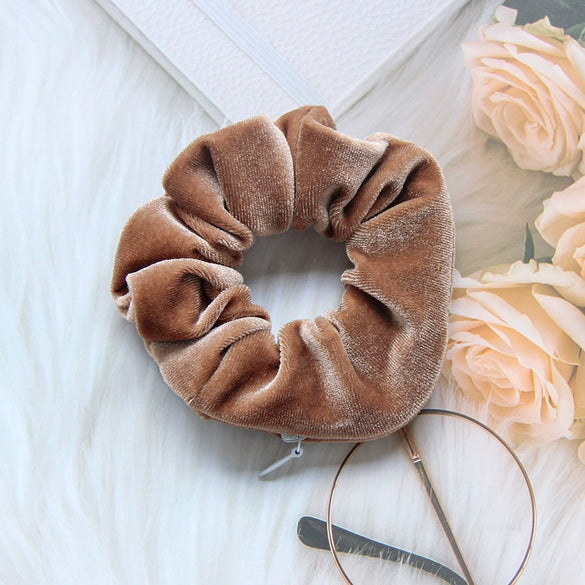 Wholesale Headband Velvet Solid Color Simple Retro Handmade Round Shape