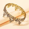 Wholesale Headwear Baroque Diamond Metal Crown Electroplated For Women