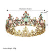Wholesale Headwear Baroque Diamond Metal Crown Electroplated For Women
