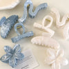 Wholesale Headwear Plastic And Resin Geometric Bow Clip With Baking Paint For Women