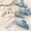 Wholesale Headwear Plastic And Resin Geometric Bow Clip With Baking Paint For Women
