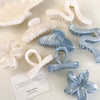 Wholesale Headwear Plastic And Resin Geometric Bow Clip With Baking Paint For Women