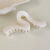 Wholesale Headwear Plastic And Resin Geometric Bow Clip With Baking Paint For Women