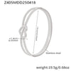 Wholesale Heart Cut Out Line Bracelet Geometric Fashion Stainless Steel 18K Gold Plated