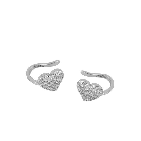 Wholesale Heart Ear Clip Earrings