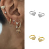 Wholesale Heart Ear Clip Earrings