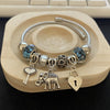 Wholesale Heart Elephant Stainless Steel Electroplated Bracelet