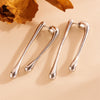 Wholesale Heart Pattern Stainless Steel And Titanium Steel Long Drop Earrings 18K Gold Plated For Women