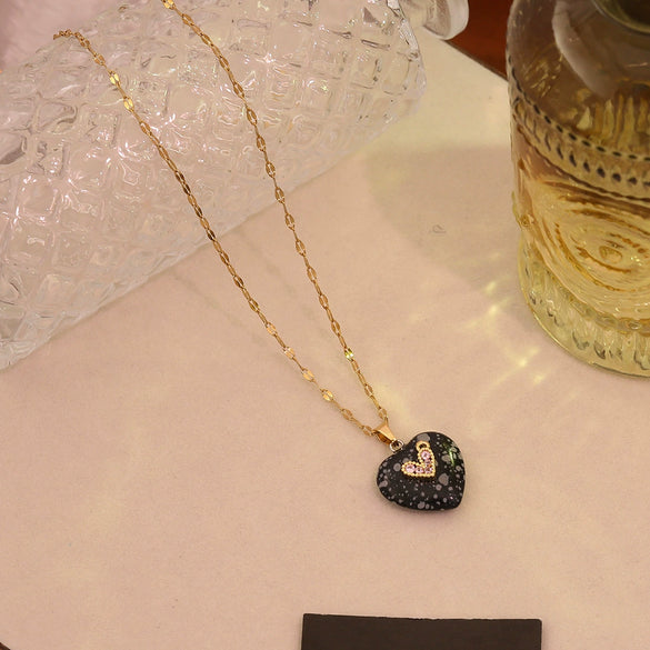 Wholesale Heart Shape Stainless Steel Pendant Necklace Accessories