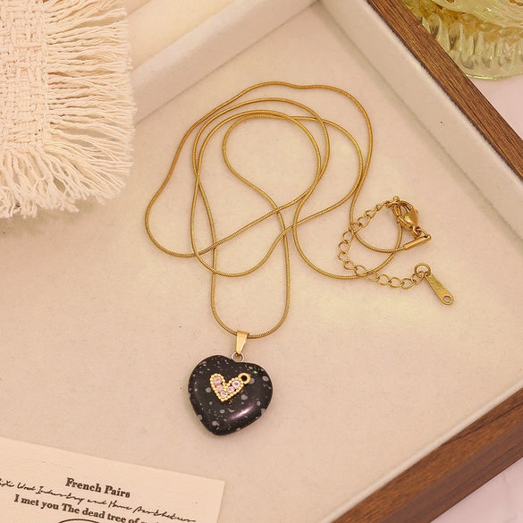 Wholesale Heart Shape Stainless Steel Pendant Necklace Accessories