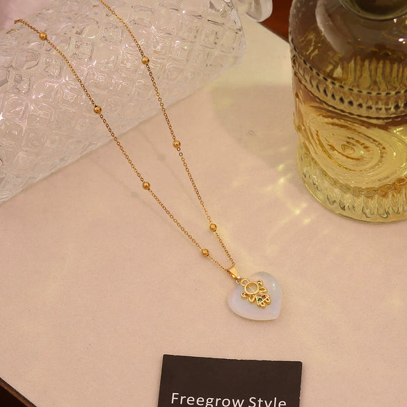 Wholesale Heart Shape Stainless Steel Pendant Necklace Accessories