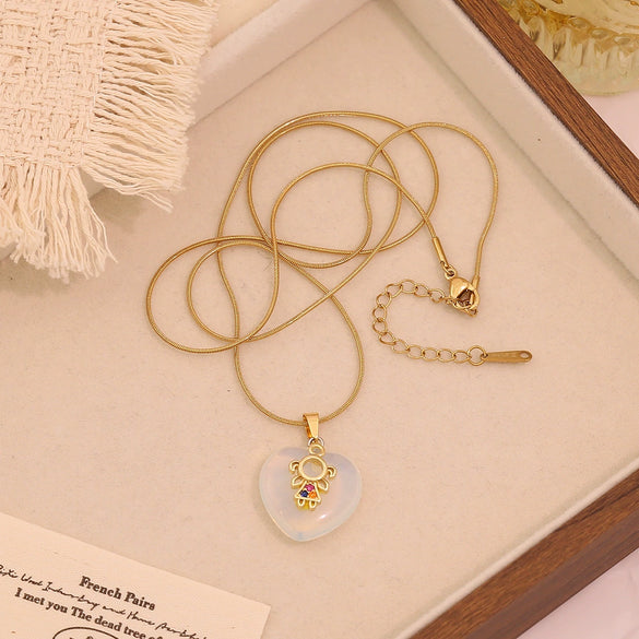 Wholesale Heart Shape Stainless Steel Pendant Necklace Accessories