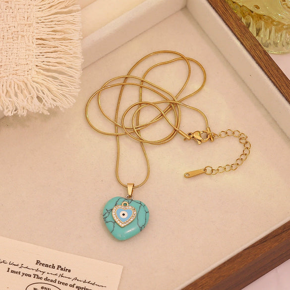 Wholesale Heart Shape Stainless Steel Pendant Necklace Accessories