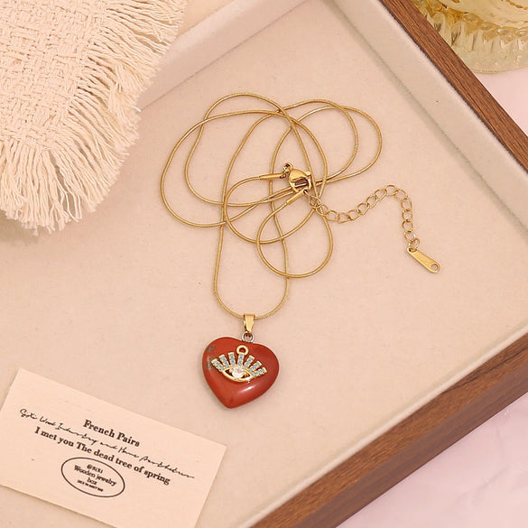 Wholesale Heart Shape Stainless Steel Pendant Necklace Accessories