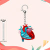 Wholesale Heart Shaped Acrylic Keychain With Nurse Theme Printing For Bag Charm Gift