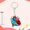 Wholesale Heart Shaped Acrylic Keychain With Nurse Theme Printing For Bag Charm Gift
