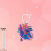 Wholesale Heart Shaped Acrylic Keychain With Nurse Theme Printing For Bag Charm