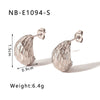 Wholesale Heart Shaped And Geometric C Shaped Fashionable Earrings For Women Stainless Steel With 18K Vacuum Plated In Furnace