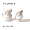 Wholesale Heart Shaped And Geometric C Shaped Fashionable Earrings For Women Stainless Steel With 18K Vacuum Plated In Furnace