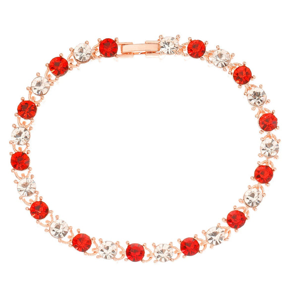 Wholesale Heart Shaped Copper Lady Bracelet With Hollow Out Elegant Flower And Diamond Embedded Design