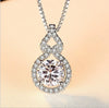 Wholesale Heart Shaped Cow Head Pendant Necklace With Little Red Riding Book Quick Hand Shake Voice 1 Karat Moissanite Silver And White Copper Plated Platinum