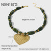 Wholesale Heart Shaped Geometric Animal Zodiac Stainless Steel Electroplated Pendant Necklace Choker For Women
