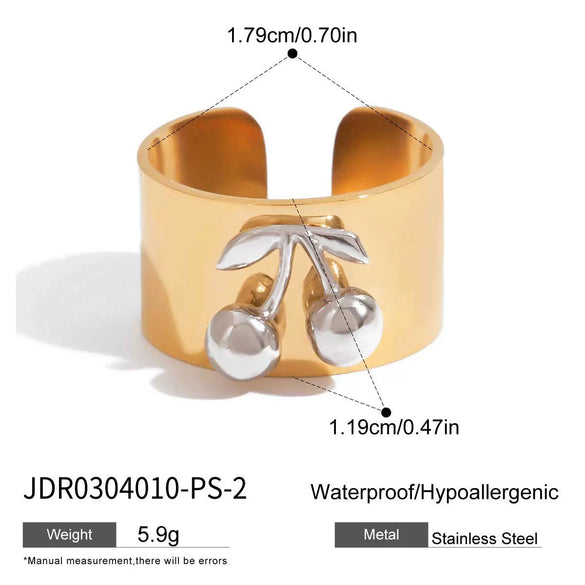 Wholesale Heart Shaped Geometric Pattern Titanium Steel Ring For Women With Electroplating Jewelry