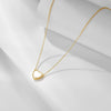 Wholesale Heart Shaped Inlaid Shell 925 Sterling Silver Pendant Necklace For Women