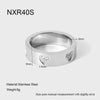 Wholesale Heartshaped And Geometric Zircon Stainless Steel 18K Gold Plated Ring For Women
