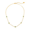 Wholesale Heartshaped Devil's Eye Stainless Steel And Titanium Steel Necklace And Bracelet Set 18K Gold Plated Jewelry For Women