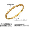 Wholesale Heartshaped Geometric Stainless Steel Electroplated Bee Bracelet With Zircon Inlay Jewelry Accessory