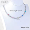 Wholesale Heartshaped Geometric Stainless Steel Fashion Simple Clavicle Necklace For Women With Electroplating
