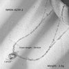 Wholesale Heartshaped Geometric Stainless Steel Fashion Simple Clavicle Necklace For Women With Electroplating