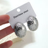 Wholesale Heartshaped Geometric Stainless Steel Stamped Earrings For Women