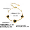 Wholesale Heartshaped Glass Stone Earrings Necklace And Bracelet Set With 18K Gold Plated Stainless Steel Chain For Women