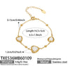 Wholesale Heartshaped Glass Stone Earrings Necklace And Bracelet Set With 18K Gold Plated Stainless Steel Chain For Women