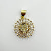 Wholesale Heartshaped Goldplated Copper Pendant Charms With Colorful Zircon Inlay Diy Jewelry Accessories For Women