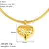 Wholesale Heartshaped Hollow Goldplated Titanium Steel Pendant Necklace For Women
