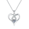 Wholesale Heartshaped Necklace S925 Sterling Silver Light Luxury Style