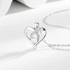 Wholesale Heartshaped Necklace S925 Sterling Silver Light Luxury Style