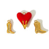 Wholesale Heartshaped Oildripping Totem Retro Stainless Steel Pendant Jewelry For Women