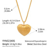 Wholesale Heartshaped Pendant Necklace For Women Stainless Steel 18K Real Gold Plated With Pvd Furnace Vacuum Real Gold Plating