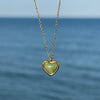 Wholesale Heartshaped Red Agate Pendant Necklace And Earrings In Titanium Steel Electroplated 18K Gold
